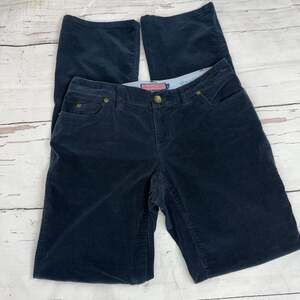Vineyard Vines Women's Saylor Fit Navy Blue Corduroy Straight Leg Pants Size 4